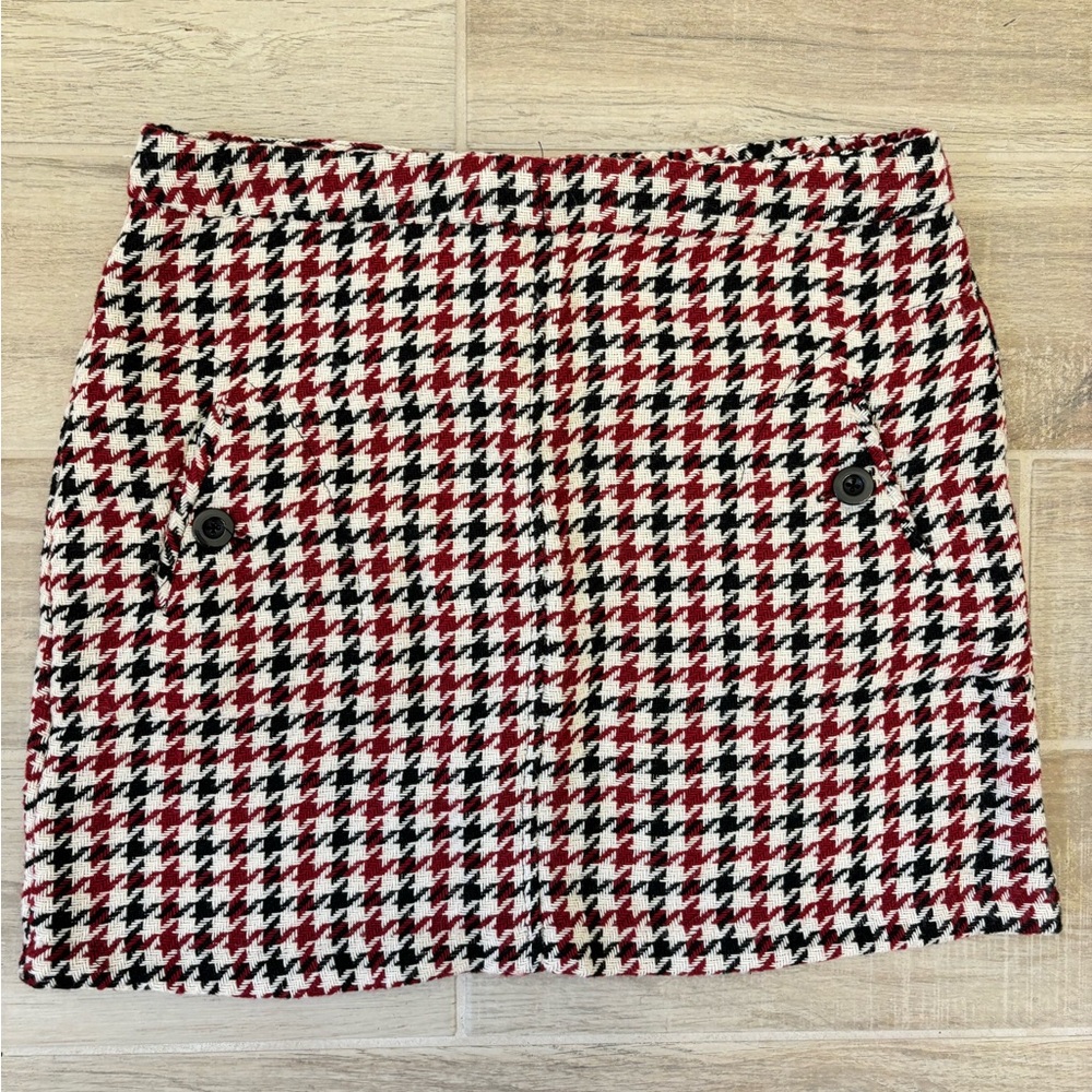 Xhilaration Black and White Mini Pencil Skirt